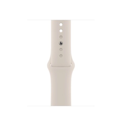 Apple Watch Series 8 GPS + Cellular 41mm Gold Stainless Steel Case with Starlight Sport Band - Regular (MNJC3)