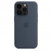 Apple iPhone 14 Pro Silicone Case with MagSafe - Storm Blue (MPTF3)