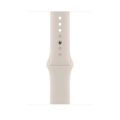Apple Watch Series 8 GPS + Cellular 45mm Gold Stainless Steel Case with Starlight Sport Band - Regular (MNKM3)