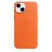 Apple iPhone 14 Leather Case with MagSafe - Orange (MPP83)
