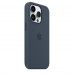 Apple iPhone 14 Pro Silicone Case with MagSafe - Storm Blue (MPTF3)