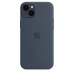 Apple iPhone 14 Plus Silicone Case with MagSafe - Storm Blue (MPT53)