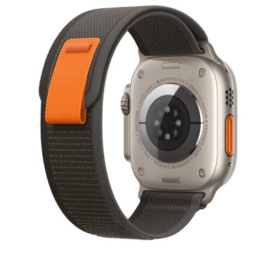 Apple Trail Loop Band S/M для Apple Watch 49mm - Black/Gray (MQEP3)
