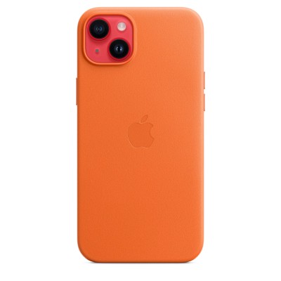 Apple iPhone 14 Plus Leather Case with MagSafe - Orange (MPPF3)