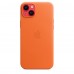 Apple iPhone 14 Plus Leather Case with MagSafe - Orange (MPPF3)