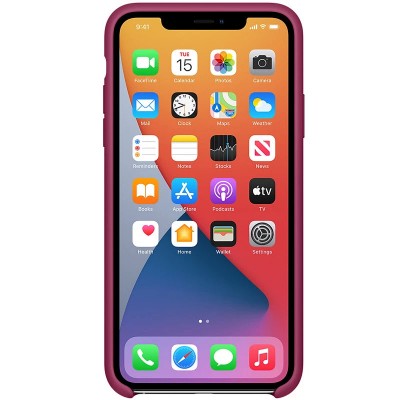 Apple iPhone 11 Silicone Case - Pomegranate (MWYZ2)