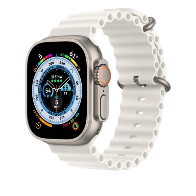 Apple Ocean Band для Apple Watch 49mm - White (MQE93)