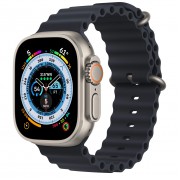 Apple Watch Ultra GPS + Cellular 49mm Titanium Case with Midnight Ocean Band (MQET3, MQFK3)