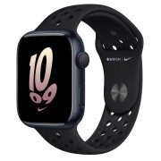 Apple Watch Nike Series 8 GPS 45mm Midnight Aluminum Case with Black/Black Nike Sport Band - Regular (MPH43)