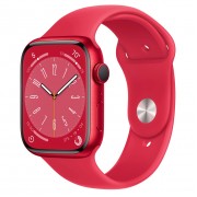 Apple Watch Series 8 GPS 45mm (PRODUCT)RED Aluminum Case with (PRODUCT)RED Sport Band - Regular (MNP43)