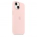 Apple iPhone 14 Silicone Case with MagSafe - Chalk Pink (MPRX3)
