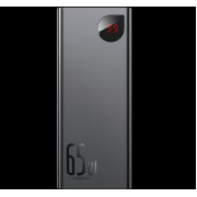 Зовнішній акумулятор Baseus Adaman Metal Digital Display Quick Charge Power Bank 65W 20000mAh Black (PPIMDA-D01)