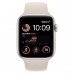 Apple Watch SE 2 GPS 44mm Starlight Aluminum Case with Starlight Sport Band - M/L (MNTE3)