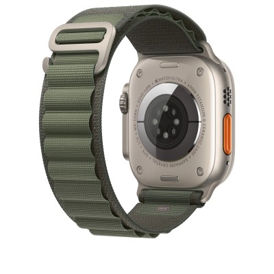 Apple Alpine Loop Band Small для Apple Watch 49mm - Green (MQE23)