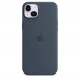 Apple iPhone 14 Plus Silicone Case with MagSafe - Storm Blue (MPT53)