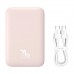 Внешний аккумулятор с беспроводной зарядкой Baseus Magnetic Wireless Power Bank 6000mAh 20W Pink (PPCX020004)