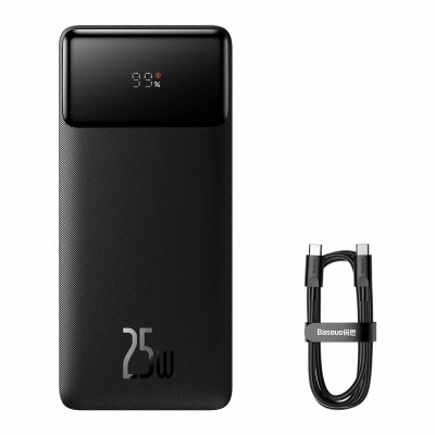 Внешний аккумулятор Baseus Bipow Digital Display Fast Charge Power Bank 20000mAh 25W Black (PPBD020301)