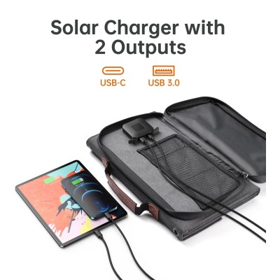 Зарядное устройство на солнечной батарее Choetech 36W Portable Solar Charger Panel (SC006)