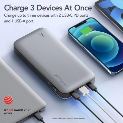 Зовнішній акумулятор ZMI No. 20 Model 25000 mAh 210W Backup Battery (QB826G)
