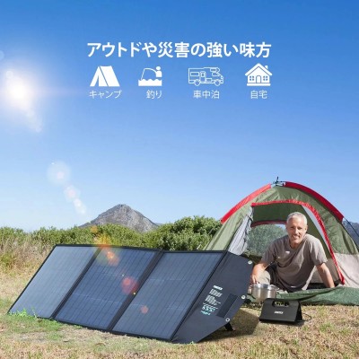 Зарядное устройство на солнечной батарее Choetech 120W Foldable Solar Charger Panel with Kickstands 18V DC+60W PD Type C (SC008)