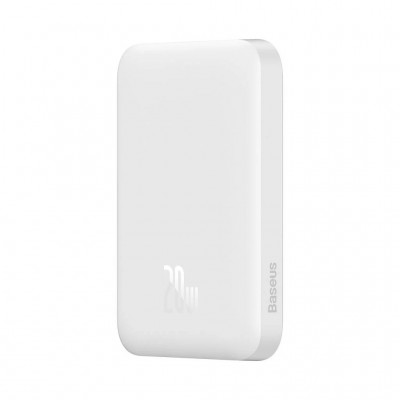 Внешний аккумулятор с беспроводной зарядкой Baseus Magnetic Wireless Power Bank 6000mAh 20W White (PPCX020002)