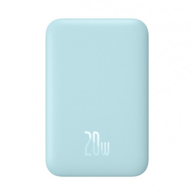 Внешний аккумулятор с беспроводной зарядкой Baseus Magnetic Wireless Power Bank 6000mAh 20W Blue (PPCX020003)