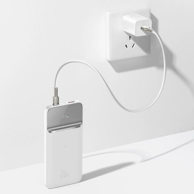 Зовнішній акумулятор Baseus Magnetic Wireless Quick Charging Power Bank 10000mAh 20W 2022 Edition - White (PPCX010102)