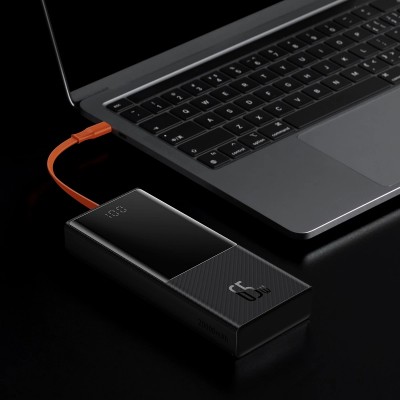 Зовнішній акумулятор Baseus Elf Digital Display 65W 20000mAh Black (PPJL000001)