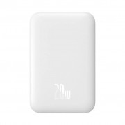 Внешний аккумулятор с беспроводной зарядкой Baseus Magnetic Wireless Power Bank 6000mAh 20W White (PPCX020002)