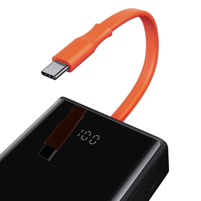 Зовнішній акумулятор Baseus Elf Digital Display 65W 20000mAh Black (PPJL000001)