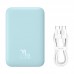 Внешний аккумулятор с беспроводной зарядкой Baseus Magnetic Wireless Power Bank 6000mAh 20W Blue (PPCX020003)
