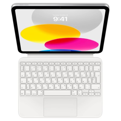 Apple Magic Keyboard Folio for iPad (10th generation) - White (MQDP3UA/A), Ukrainian