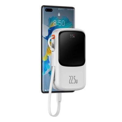 Внешний аккумулятор Baseus Qpow Pro 10000mAh 22.5W White (PPQD020102)