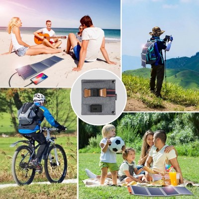 Зарядное устройство на солнечной батарее Choetech 14W Portable Solar Charger Panel with USB (SC004)