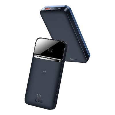 Зовнішній акумулятор Baseus Magnetic Wireless Quick Charging Power Bank 10000mAh 20W 2022 Edition - Blue (PPCX010103)