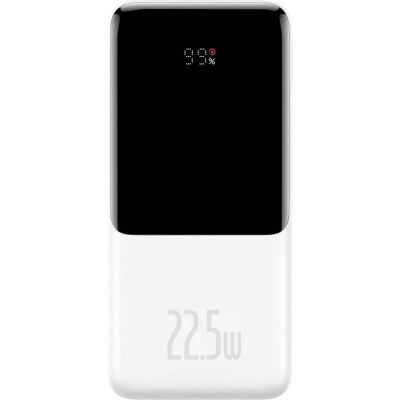 Зовнішній акумулятор Baseus Elf Digital Display Fast Charge 10000mAh 22.5W White (PPJL010002)