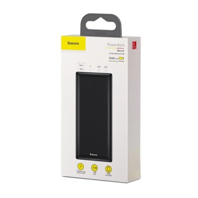Зовнішній акумулятор Baseus Mini JA 30000mAh 15W Black (PPJAN-C01)