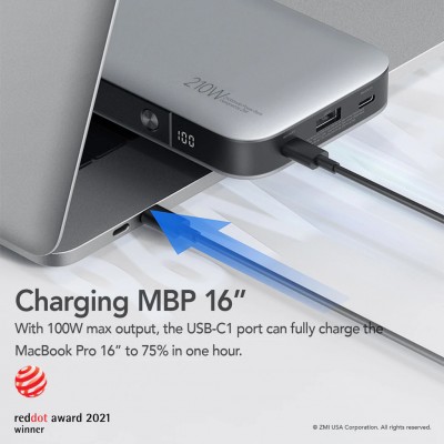 Зовнішній акумулятор ZMI No. 20 Model 25000 mAh 210W Backup Battery (QB826G)