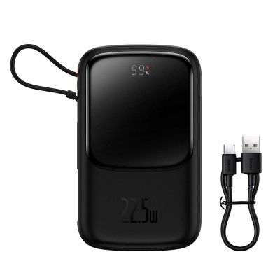 Внешний аккумулятор Baseus Qpow Pro 10000mAh 22.5W Black (PPQD020101)