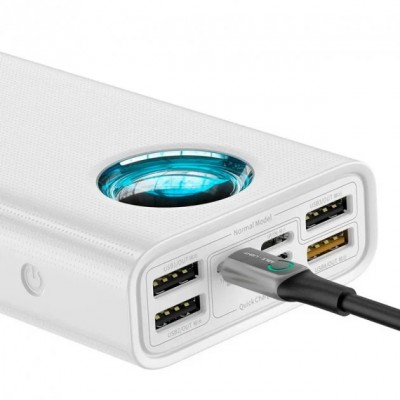 Внешний аккумулятор Baseus Amblight Digital Display Quick Charge 65W 30000mAh White (PPLG-A02)