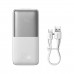 Зовнішній акумулятор Baseus Bipow Pro Digital Display Fast Charge Power Bank 10000mAh 22.5W White (PPBD040002)