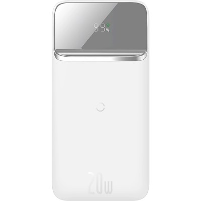 Зовнішній акумулятор Baseus Magnetic Wireless Quick Charging Power Bank 10000mAh 20W 2022 Edition - White (PPCX010102)