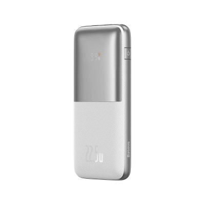 Зовнішній акумулятор Baseus Bipow Pro Digital Display Fast Charge Power Bank 10000mAh 22.5W White (PPBD040002)