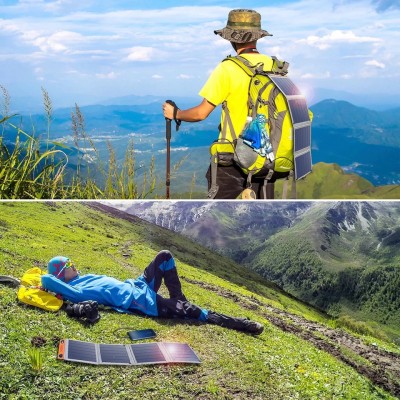 Зарядное устройство на солнечной батарее Choetech 14W Portable Solar Charger Panel with USB (SC004)