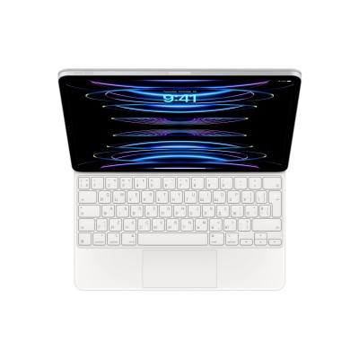 Apple Magic Keyboard для iPad Pro 12.9 inch (3rd/4th/5th/6th generation) - Ukrainian - White (MJQL3UA/A) | украинская раскладка
