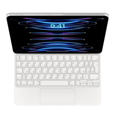 Apple Magic Keyboard for iPad Pro 11-inch (1st, 2nd, 3rd or 4th generation) or iPad Air (4th or 5th generation) - Russian - White (MJQJ3RS/A) | русская раскладка
