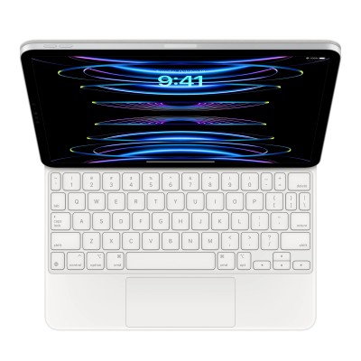 Apple Magic Keyboard for iPad Pro 11-inch (1st, 2nd, 3rd or 4th generation) or iPad Air (4th or 5th generation) - White (MJQJ3)