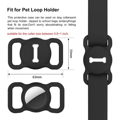 Держатель DLENP Dog Collar Holder for AirTag - Black (B097RLJ77Y)