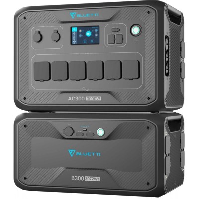 Домашня зарядна станція з додатковою батареєю BLUETTI AC300 + B300 Home Battery Backup (PB930944)