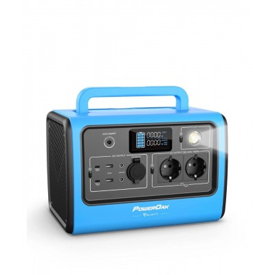 Портативная зарядная станция BLUETTI PowerOak EB70 Portable Power Station | 1000W 716Wh - Blue
